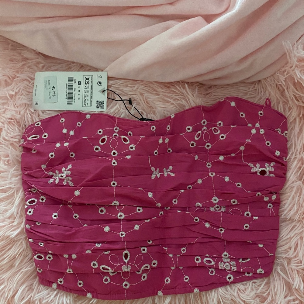 Zara strapless top